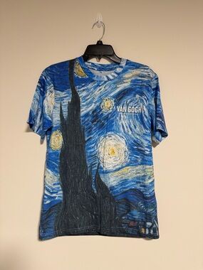 Starry Night Blue Graphic Tee - Men's